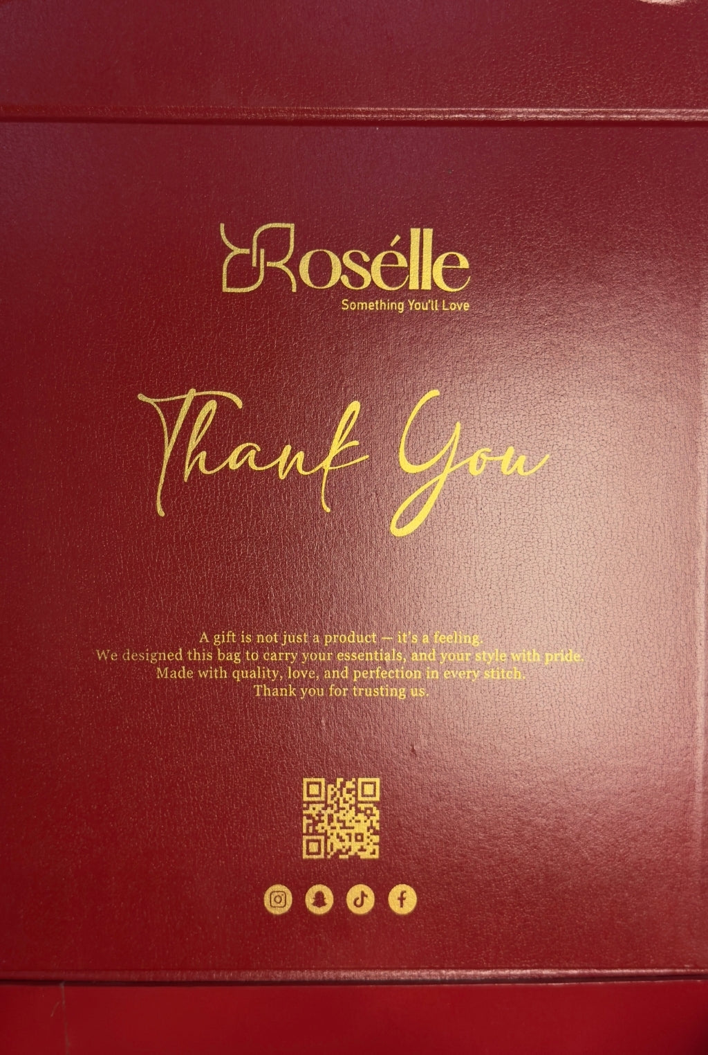 Roselle Luxury Bag Box